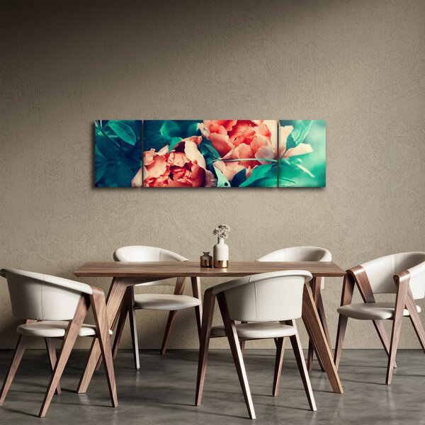 Obraz wiosennych kwiatów (170x50 cm)