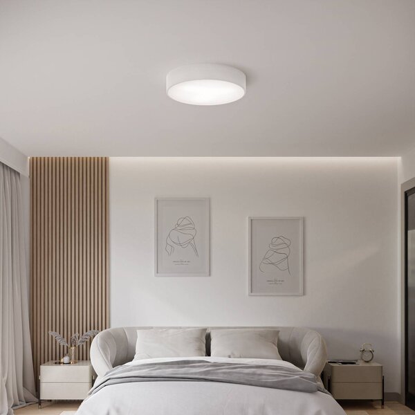 Lampa sufitowa Cleo 400 TEMAR LIGHTING, możliwość ściemniania, biały / opal, salon / jadalnia, metal, nowoczesny