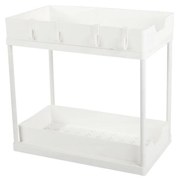 Verk 27353 Wysuwany organizer kuchenny z haczykami biały