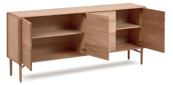 Niska komoda w dekorze dębu 200x86 cm Lenon – Kave Home