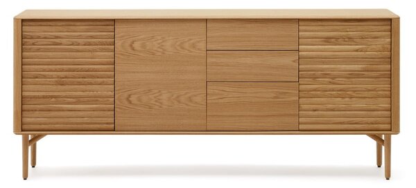 Niska komoda w dekorze dębu 200x86 cm Lenon – Kave Home