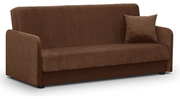 Wersalka RozkÅadana Sofa Kanapa z FunkcjÄ Spania Dwuosobowa BrÄ zowa PORTO