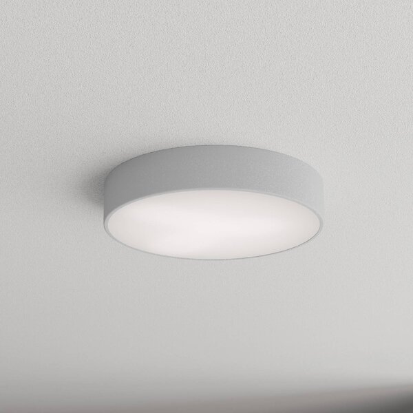 Plafon z czujnikiem ruchu Cleo 400 TEMAR LIGHTING, aluminiowy / szary / cynkowy, przedpokój, metal, nowoczesny