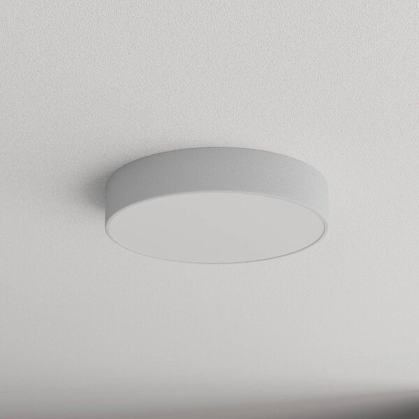 Plafon z czujnikiem ruchu Cleo 400 TEMAR LIGHTING, aluminiowy / szary / cynkowy, przedpokój, metal, nowoczesny