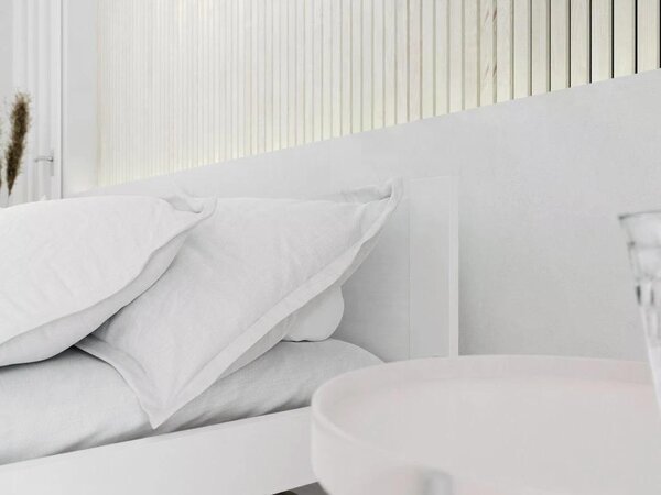 Łóżko IKAROS 80 x 200 cm, białe Stelaż: Ze stelażem listwowym rolowanym, Materac: Bez materaca