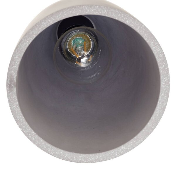 Lampa wisząca Sanne Lindby, możliwość ściemniania, aluminiowy / szary / cynkowy, salon / jadalnia, beton, nowoczesny