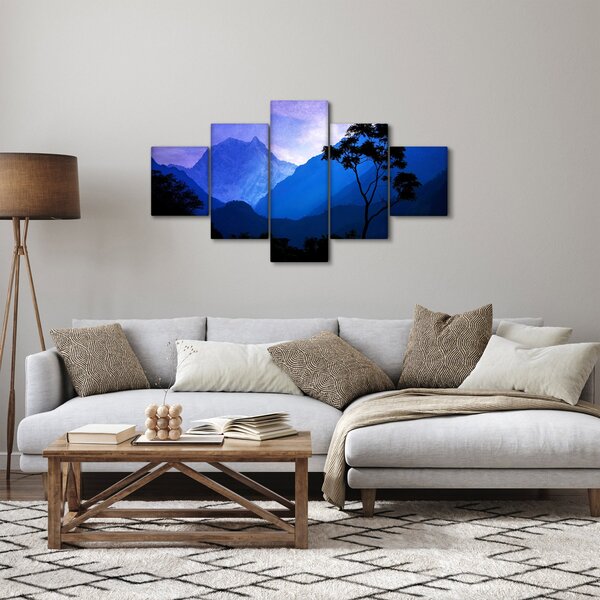Obraz - Nocne niebo w Nepalu (125x70 cm)
