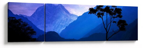 Obraz - Nocne niebo w Nepalu (170x50 cm)