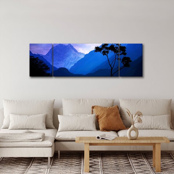 Obraz - Nocne niebo w Nepalu (170x50 cm)