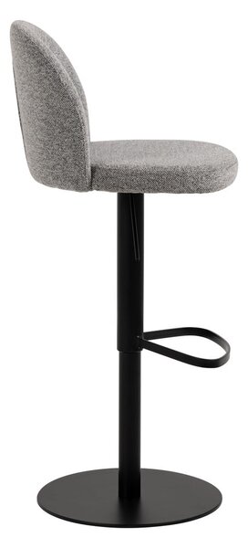 Czarno-szary hoker z regulowaną wysokością (wysokość siedziska 55 cm) Patricia – Actona