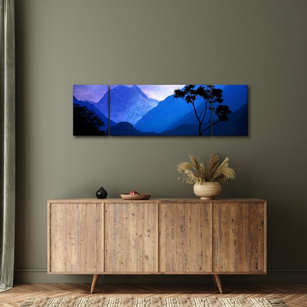 Obraz - Nocne niebo w Nepalu (170x50 cm)