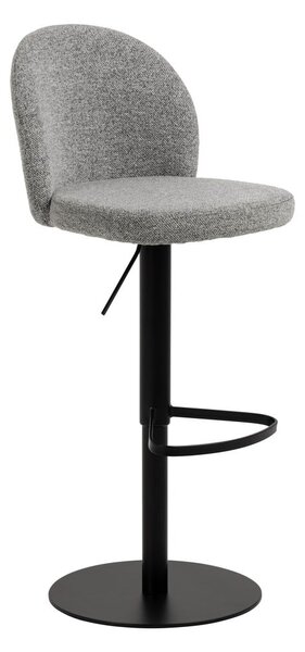 Czarno-szary hoker z regulowaną wysokością (wysokość siedziska 55 cm) Patricia – Actona
