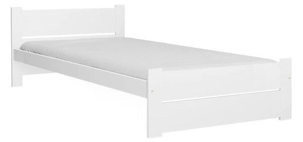 Łóżko IKAROS DOUBLE 80 x 200 cm, białe Stelaż: Ze stelażem listwowym rolowanym, Materac: Bez materaca