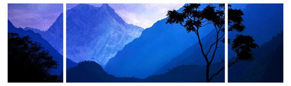 Obraz - Nocne niebo w Nepalu (170x50 cm)