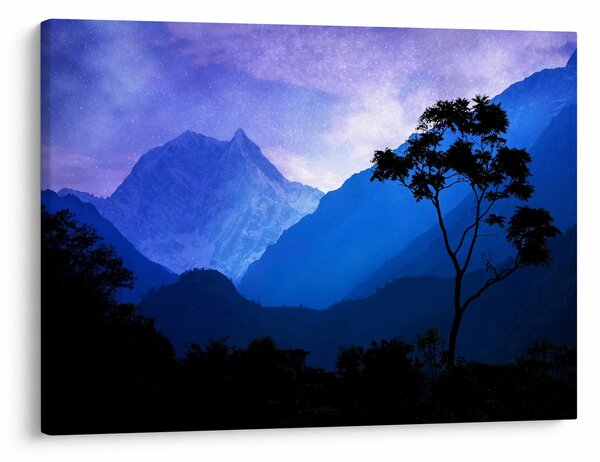 Obraz - Nocne niebo w Nepalu (70x50 cm)