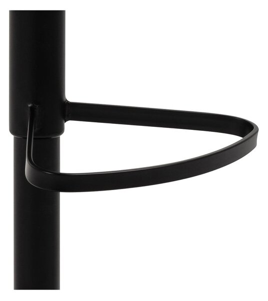 Czarno-szary hoker z regulowaną wysokością (wysokość siedziska 55 cm) Patricia – Actona