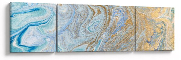 Obraz - Niebieski marmur (170x50 cm)