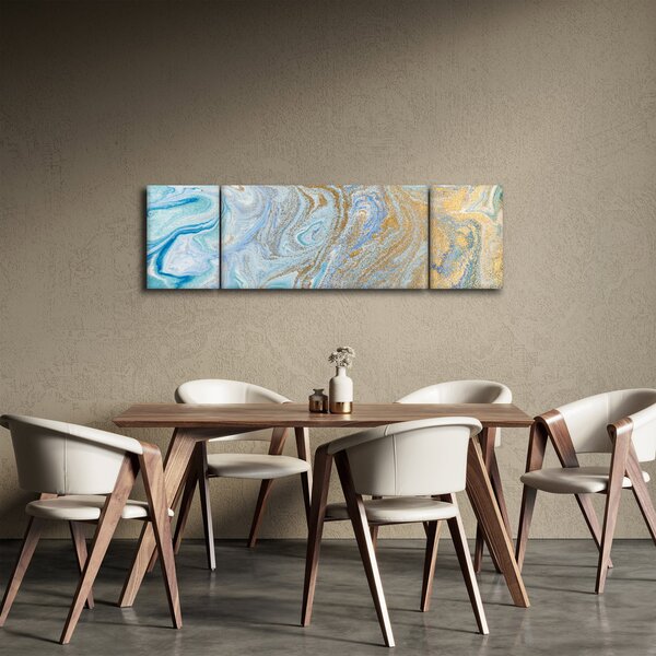Obraz - Niebieski marmur (170x50 cm)