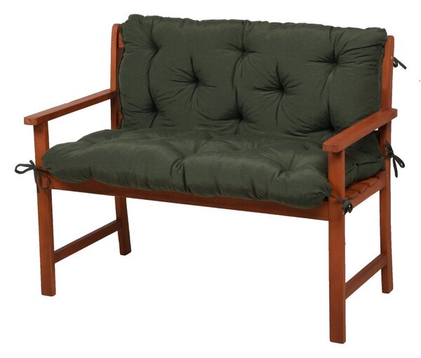 Ogrodowe poduszki do siedzenia na ławkę w kolorze khaki zestaw 2 szt. 50x100 cm Selby – Sun Garden