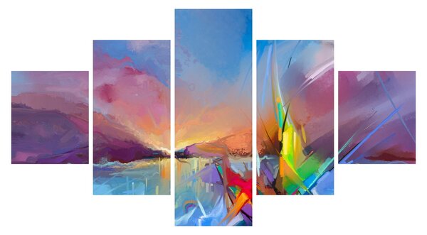 Obraz - Zachód słońca (125x70 cm)