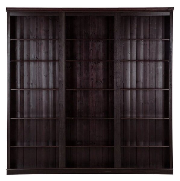 Brązowy regał z litego drewna sosnowego 222x223 cm Anita – Støraa