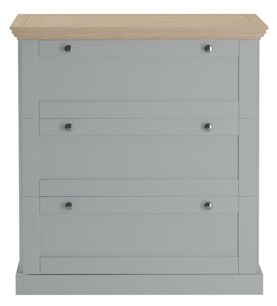 Szara wysoka komoda 75x80 cm Binz – Støraa