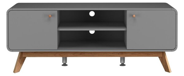 Szara szafka pod TV 140x53 cm Caitlin – Støraa