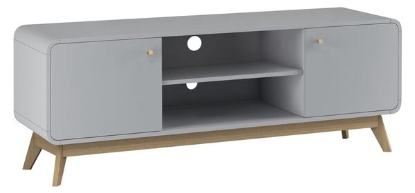 Szara szafka pod TV 140x53 cm Caitlin – Støraa