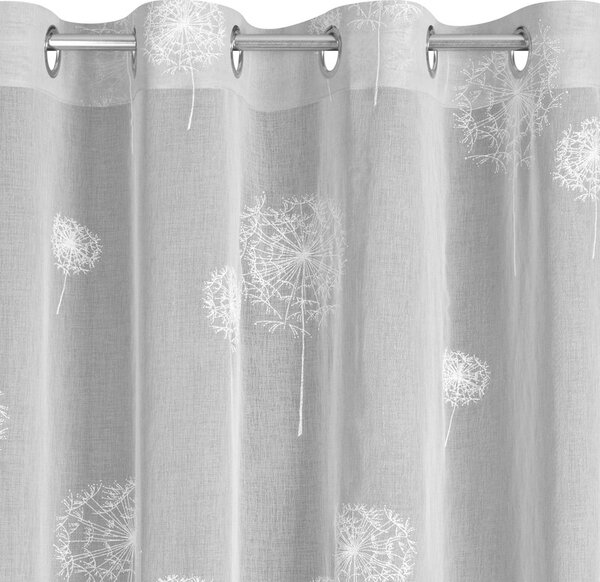 Firana gotowa EUROFIRANY Sabine 140 x 250 cm Stalowy