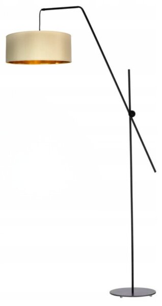 Lampa stojąca podłogowa przegubowa regulowana z abażurem walec MODERN