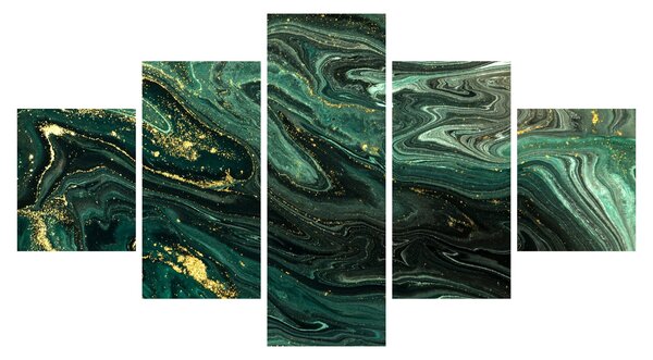 Obraz - Zielony marmur (125x70 cm)