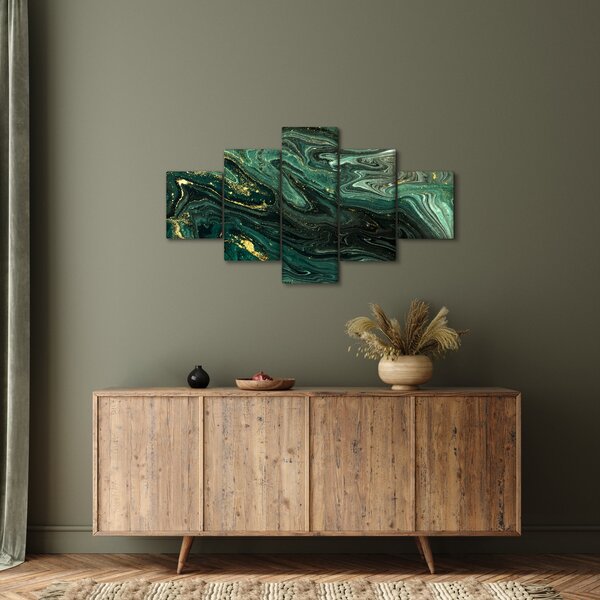 Obraz - Zielony marmur (125x70 cm)