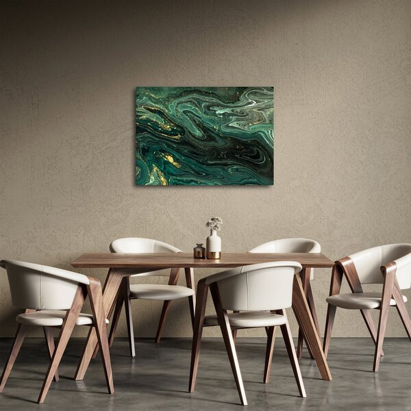 Obraz - Zielony marmur (70x50 cm)