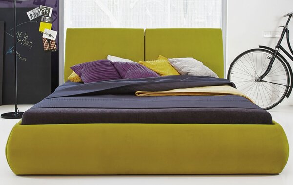 Łóżko tapicerowane Pillow : Rozmiar - 160x200, Pojemnik na pościel - Tak, Grupa tkanin - GRUPA I