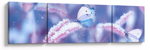 Obraz - Motyle zimą (170x50 cm)