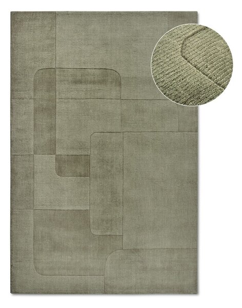 Zielony wełniany dywan tkany ręcznie 80x150 cm Charlotte – Villeroy&Boch