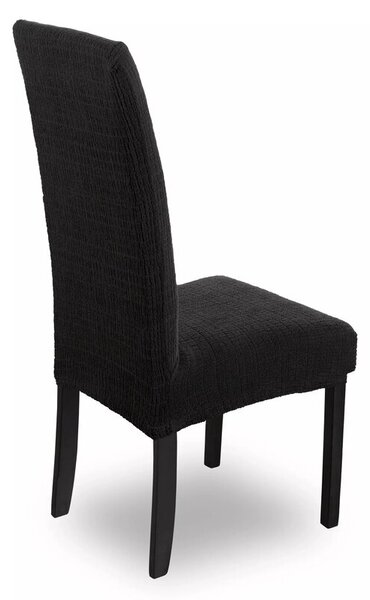Pokrowiec na krzesło EUROFIRANY D91 469438 (35 x 30 x 55 cm) Czarny
