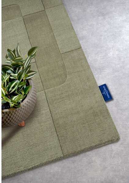 Zielony wełniany chodnik tkany ręcznie 80x250 cm Charlotte – Villeroy&Boch