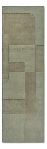 Zielony wełniany chodnik tkany ręcznie 80x250 cm Charlotte – Villeroy&Boch