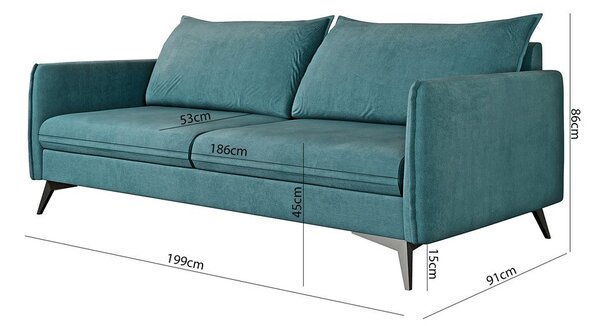 Morska sofa 199 cm Juli Bis – Ropez