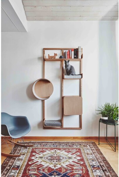 Konstrukcja legowiska dla kota Alto House Oak Natural – MiaCara