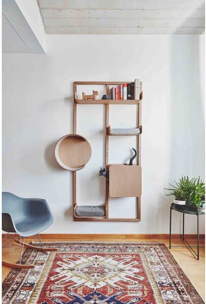 Konstrukcja legowiska dla kota Alto House Oak Natural – MiaCara