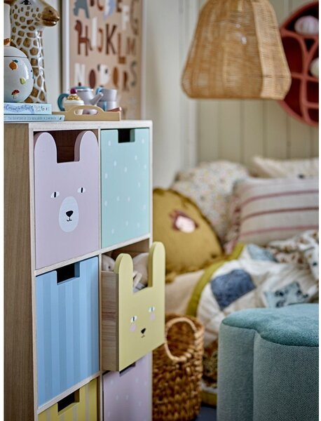 Komoda dziecięca z litego drewna paulowni w naturalnym kolorze 55x88,5x25,5 cm Calle – Bloomingville Mini