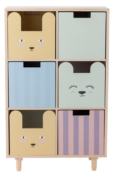 Komoda dziecięca z litego drewna paulowni w naturalnym kolorze 55x88,5x25,5 cm Calle – Bloomingville Mini