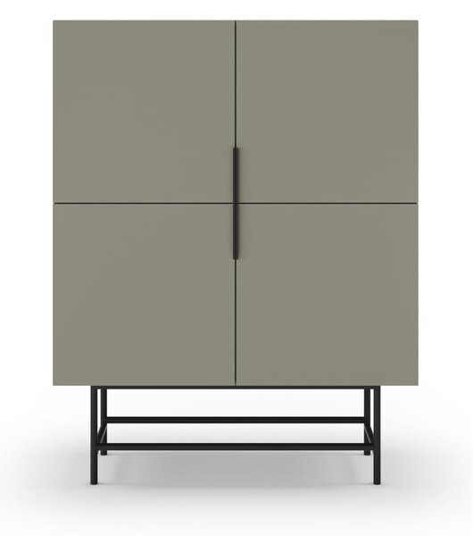 Zielonoszara szafka 100x128 cm Eldia – Marckeric
