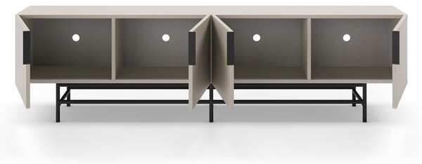 Kremowa szafka pod TV 200x54,5 cm Eldia – Marckeric