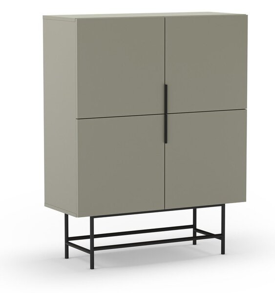 Zielonoszara szafka 100x128 cm Eldia – Marckeric