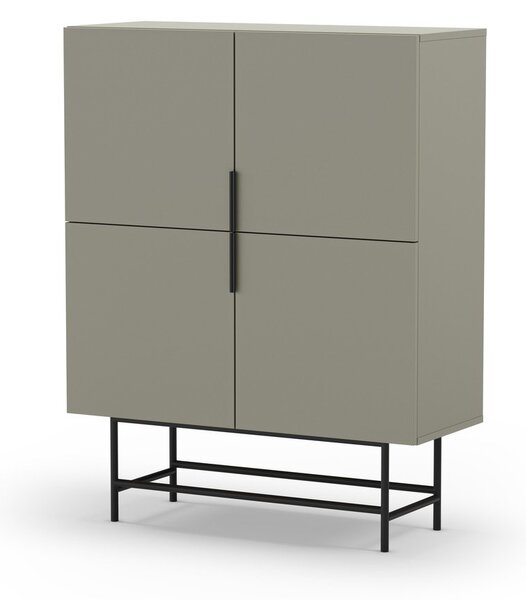 Zielonoszara szafka 100x128 cm Eldia – Marckeric