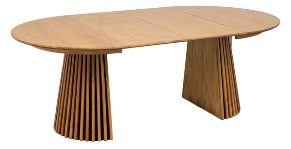 Okrągły rozkładany stół z blatem w dekorze dębu ø 120 cm Osaka – House Nordic