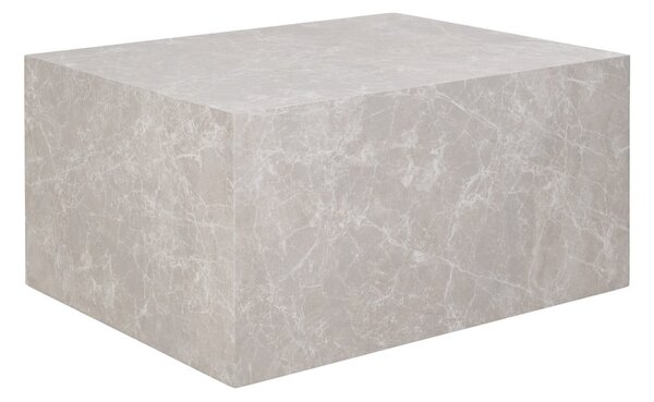 Beżowy stolik w dekorze marmuru 60x80 cm Prague – House Nordic